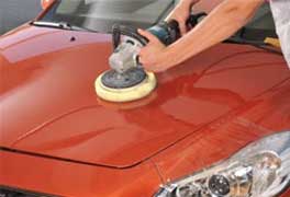 Interior detail service in progress at Water Wheel Car Wash