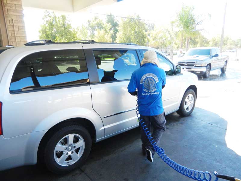 Water Wheel Car Wash staff providing excellent service